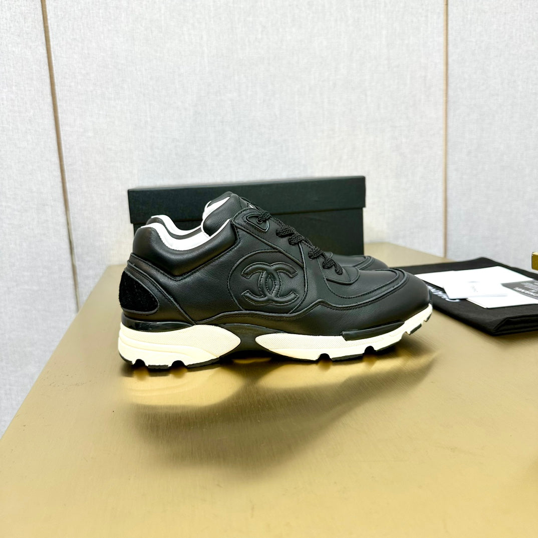 CC 26s Metallic Casual Sneakers Black Mesh Leather 981008