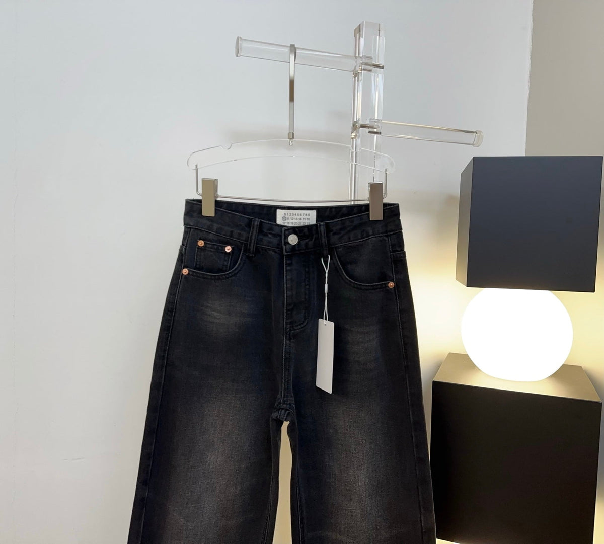 Maison Margiela 26s Jeans Wide-Leg Black Denim 429820