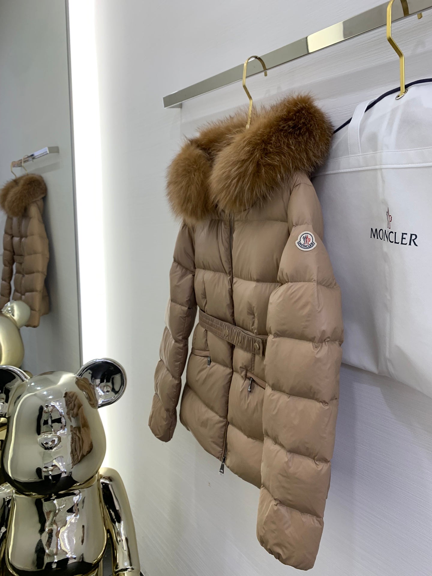 MC 2025 Jacket Light Brown Nylon Down