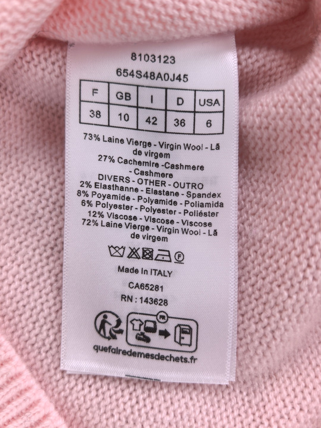 CD 26s Hooded Knit Sweatshirt Wool Cashmere 424826