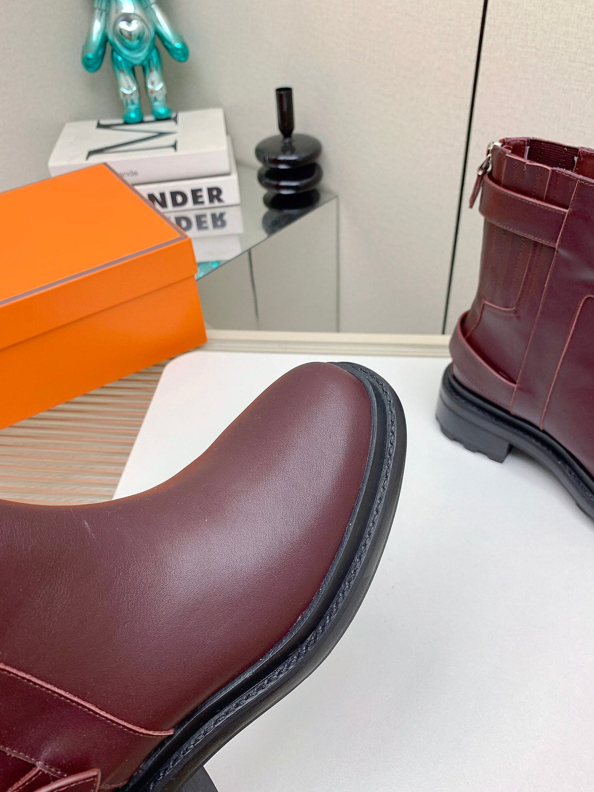 HM 26s Jaime Ankle Boots Burgundy Leather 160385