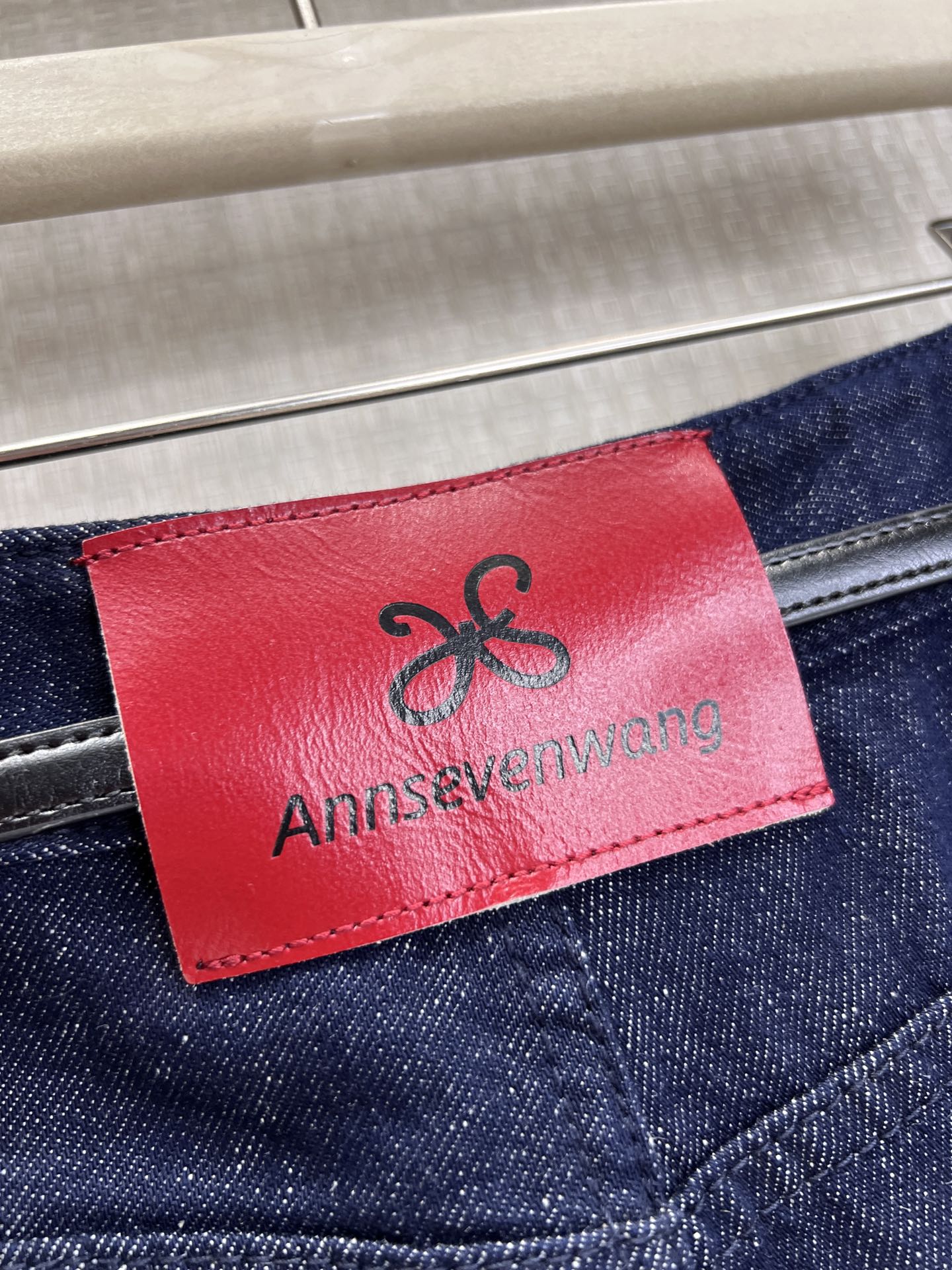 Annsevenwang Short Blue Denim 370107