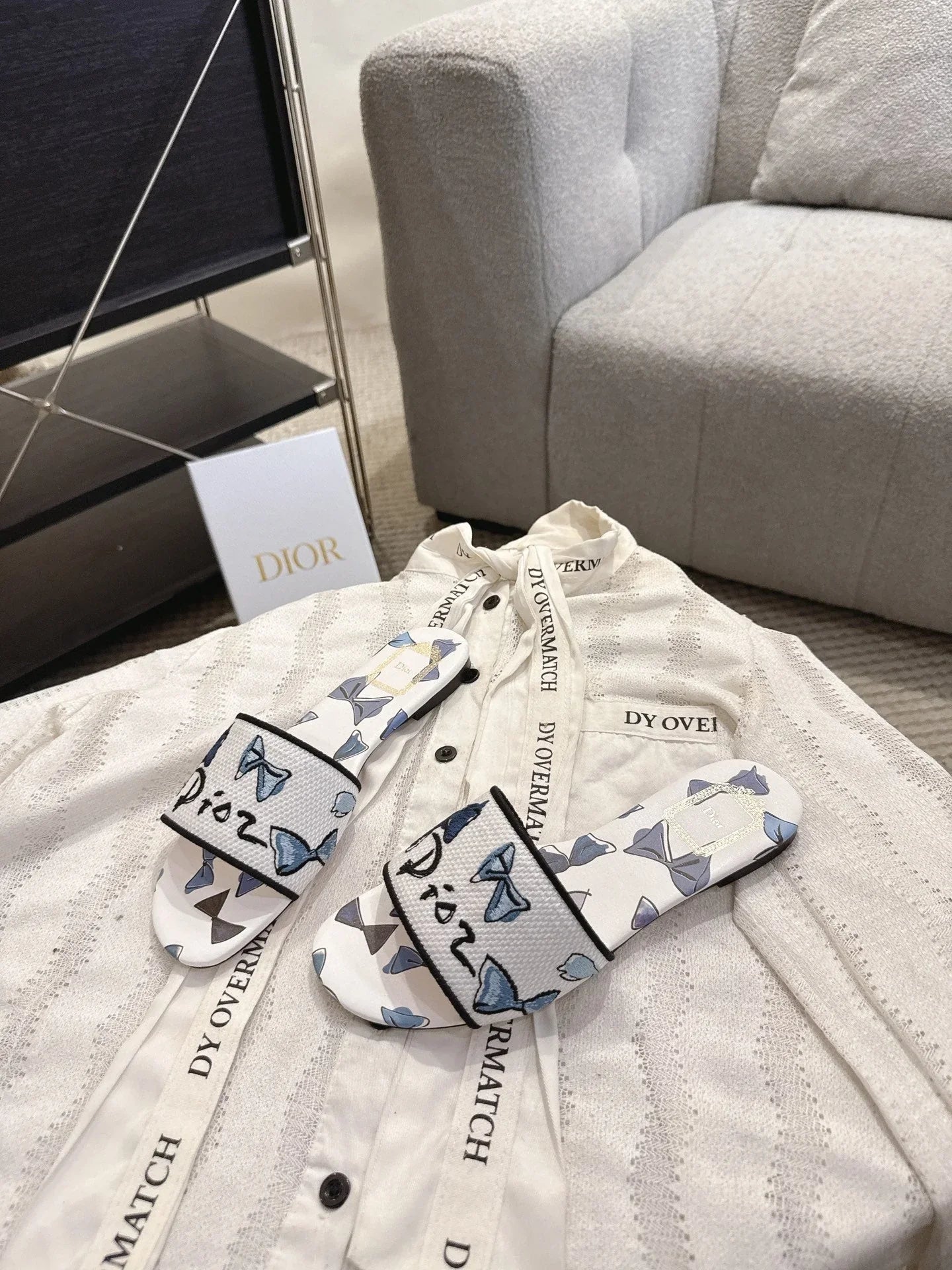Dior 2026 Dway Slide Sandals Canvas 932089