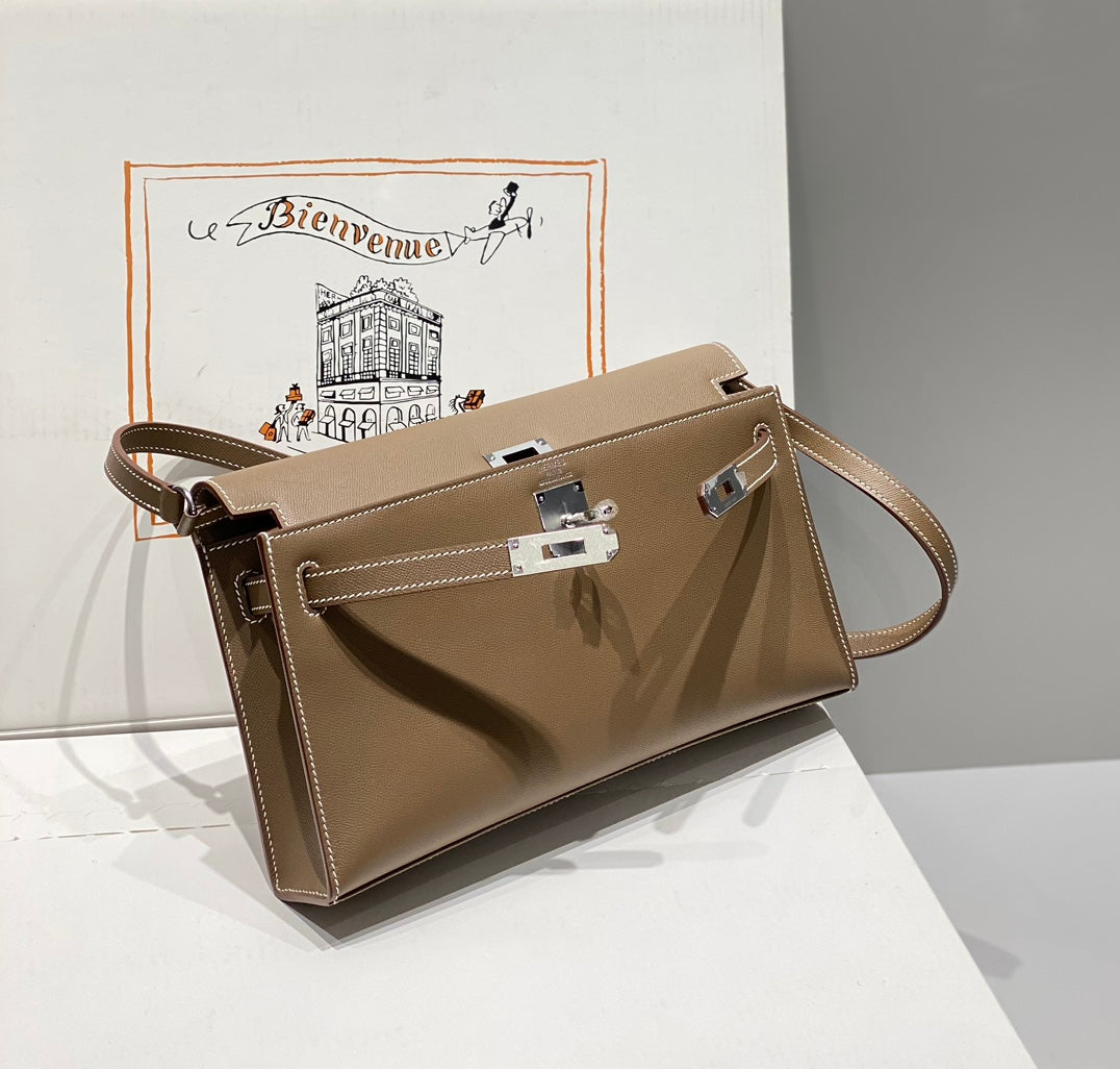 HM Kelly Elan 27cm Brown Leather Shw