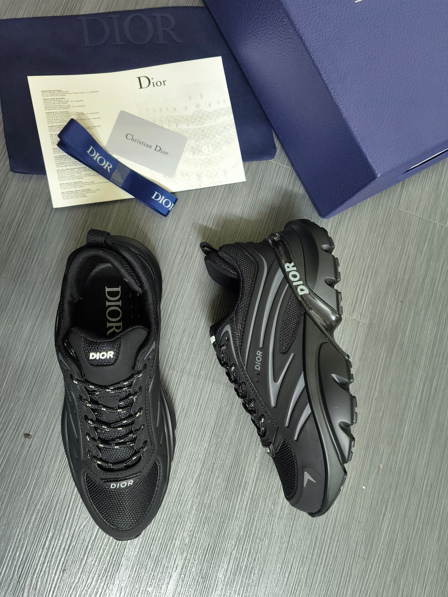 CD 26s B44 Blade Sneaker Black Mesh Technical Fabric 996914