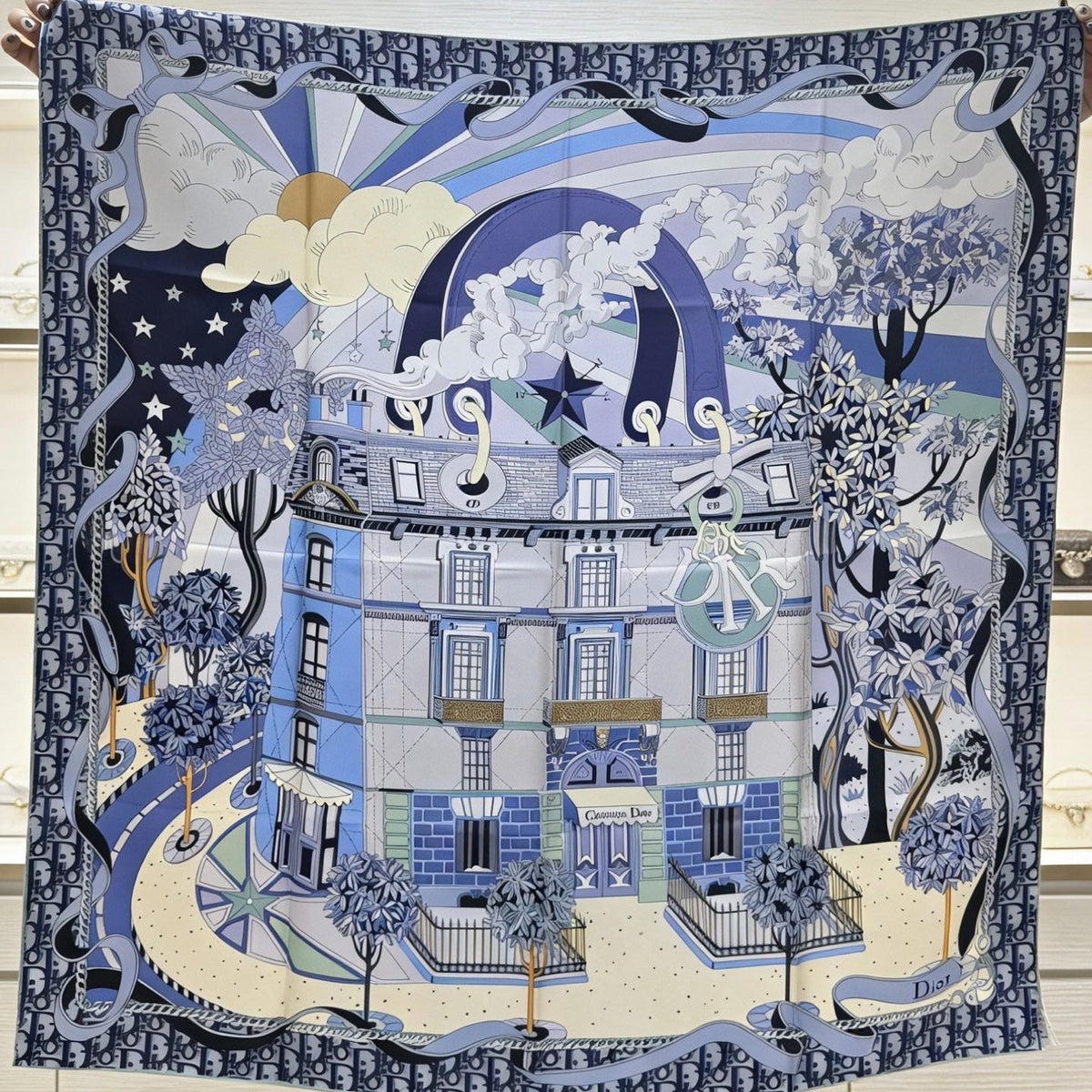 Dior 26s Scarf 90cm In Silk 311992
