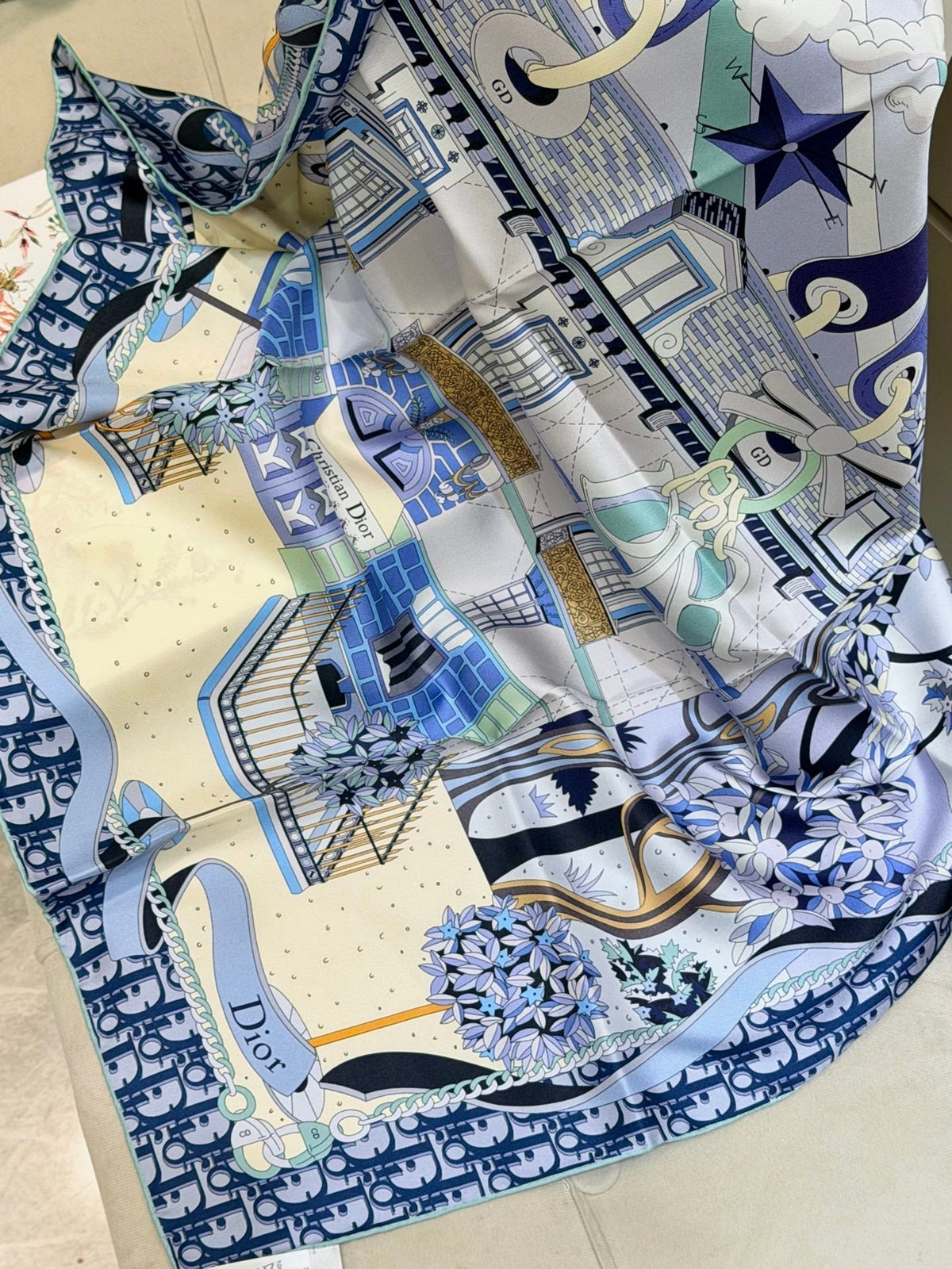 Dior 26s Scarf 90cm In Silk 311992