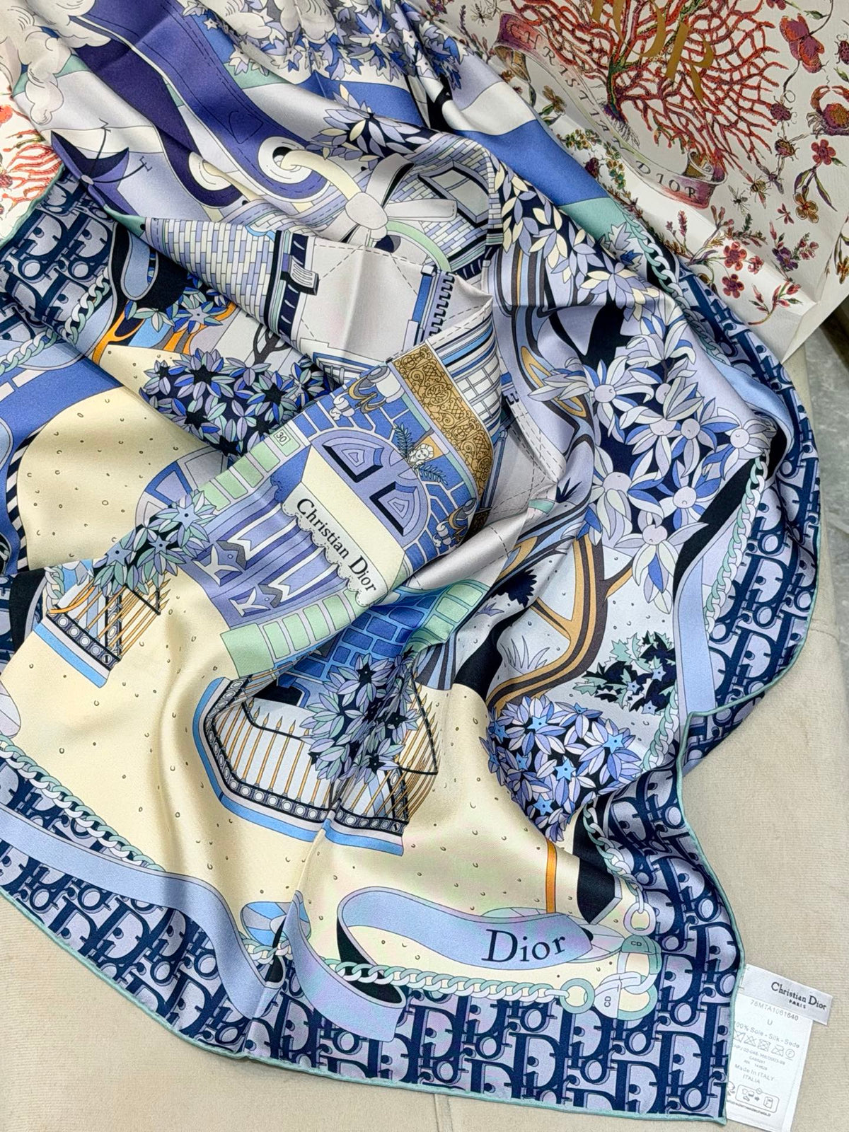 Dior 26s Scarf 90cm In Silk 311992