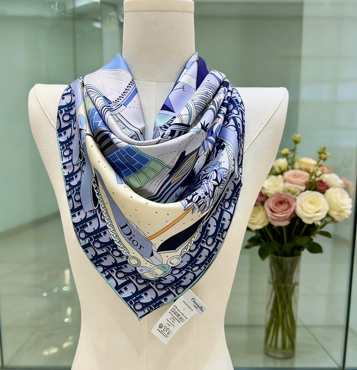 Dior 26s Scarf 90cm In Silk 311992