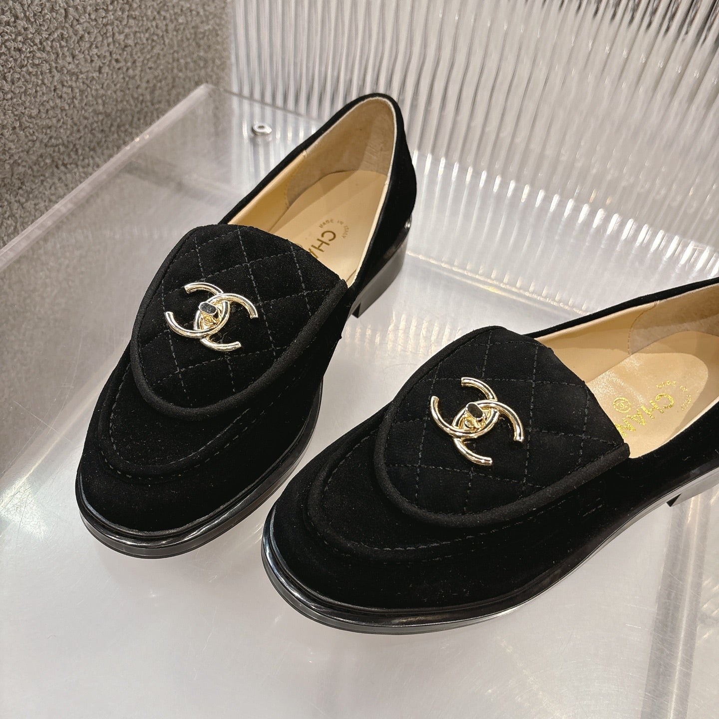 CC SS26 Loafers Black Suede 678940