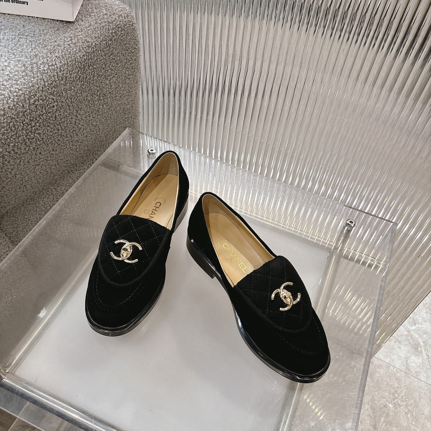CC SS26 Loafers Black Suede 678940