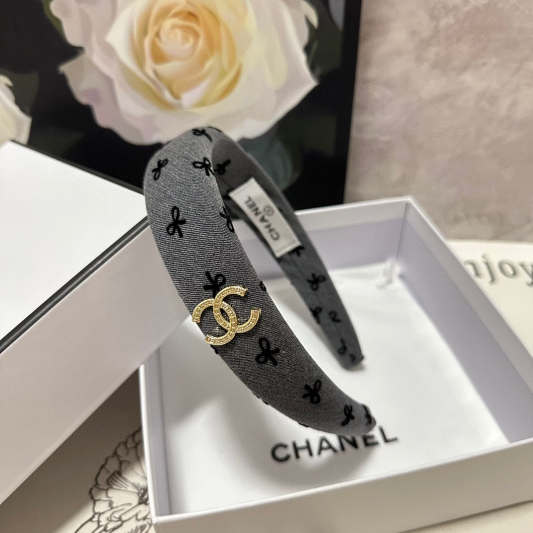 DARK GRAY FABRIC HAIRBAND 432840