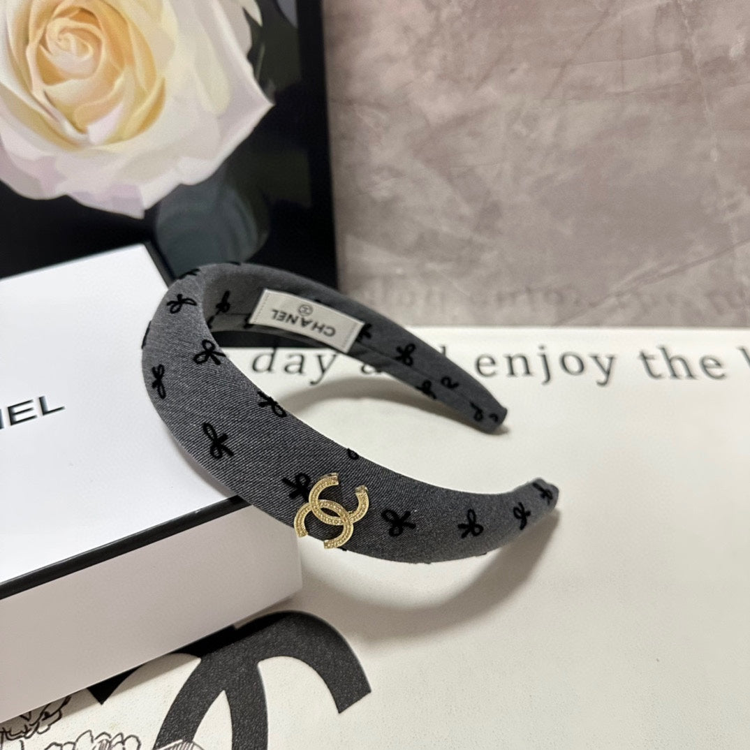 DARK GRAY FABRIC HAIRBAND 432840
