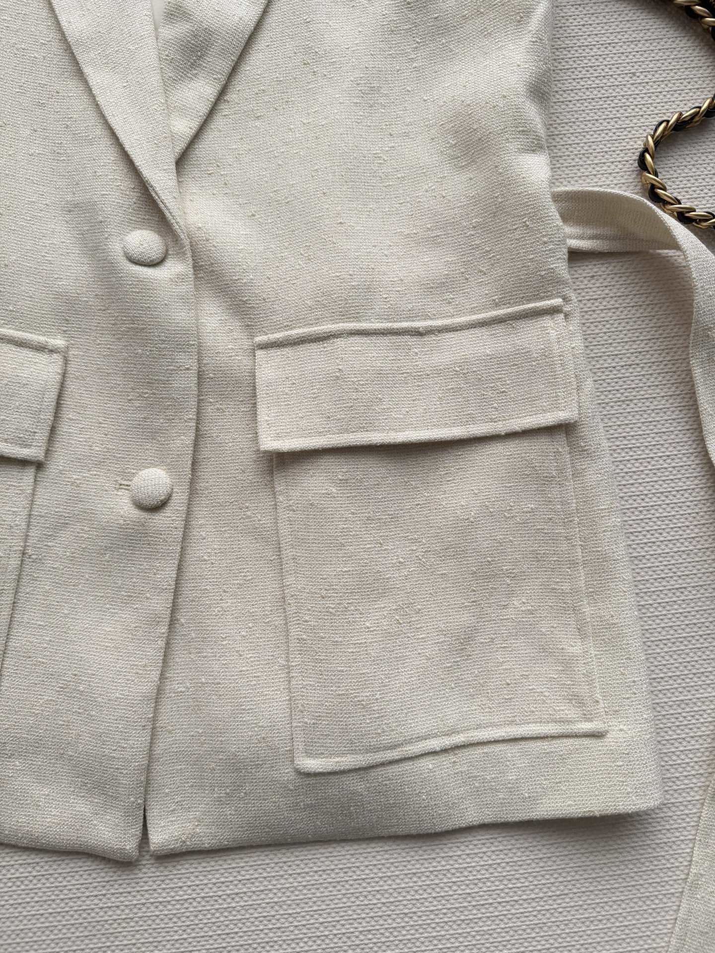 CC 26s Vest Ivory Wool Viscose 338886