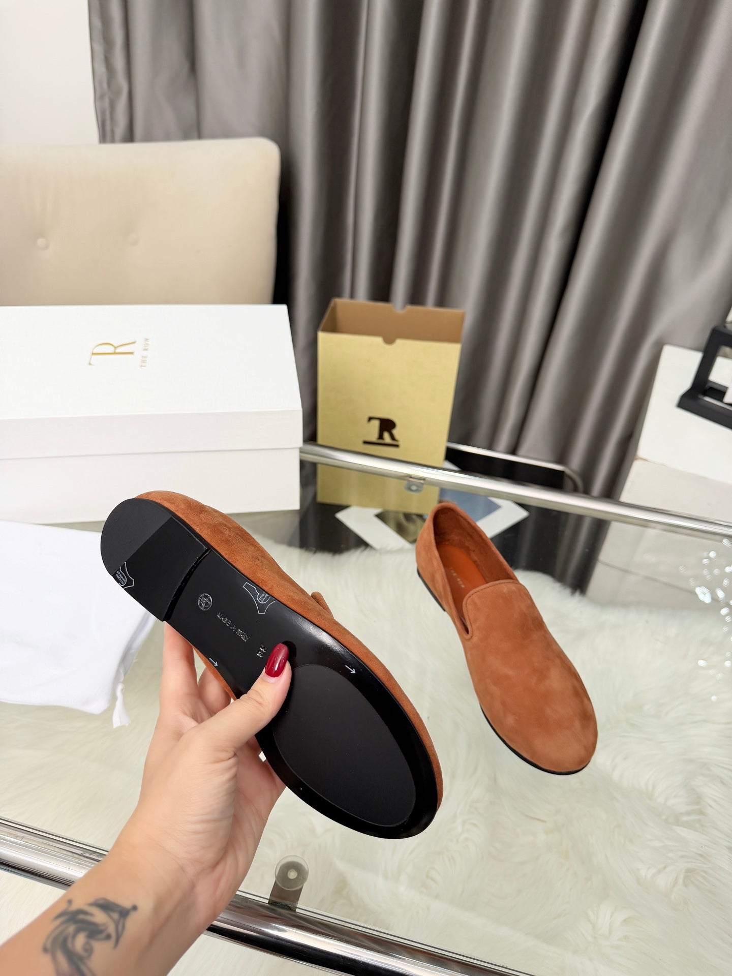 TR Adam Loafer Two Loafer Brown Suede 832654