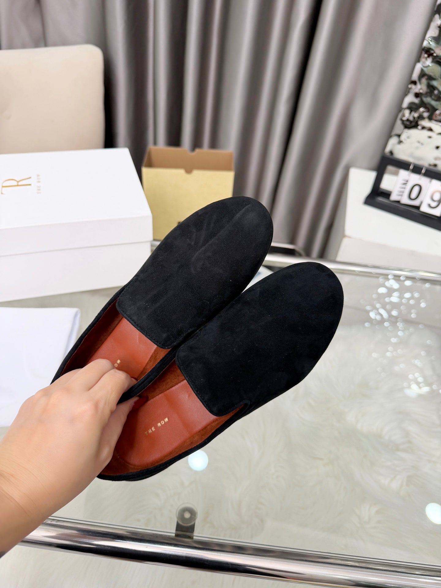 TR Adam Loafer Two Loafer Black Suede 832653
