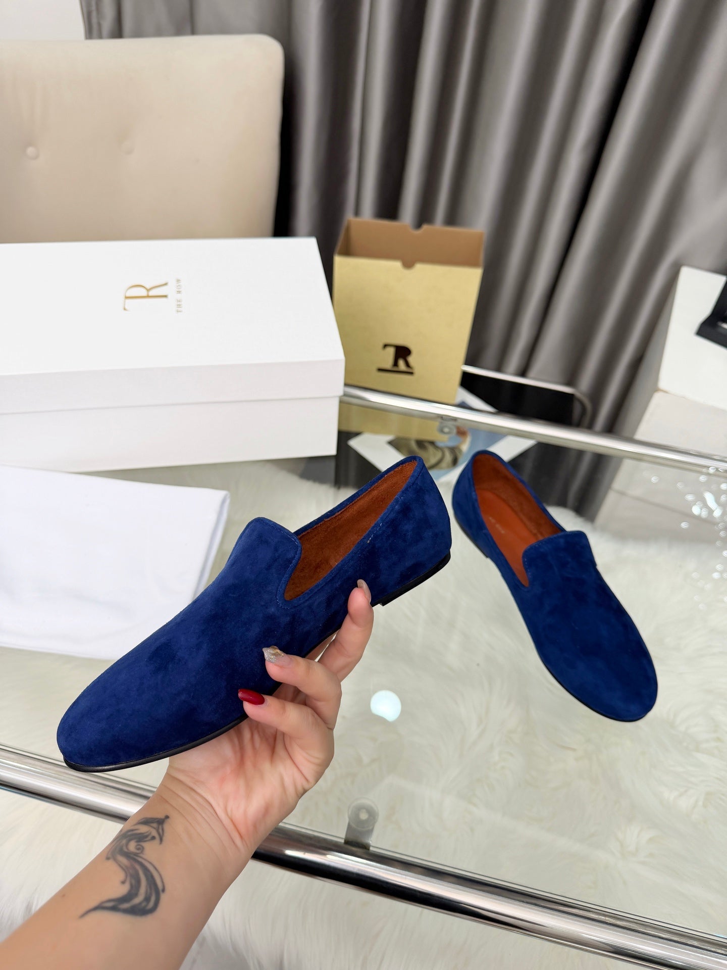 TR Adam Loafer Two Loafer Blue Suede 832652