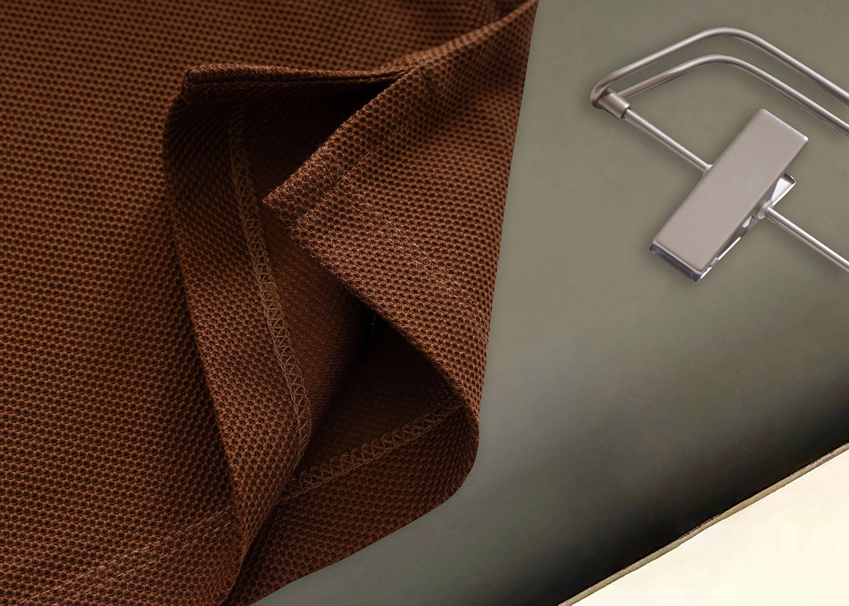 Burberry Men Check Colla Polo Shirt Brown Cotton