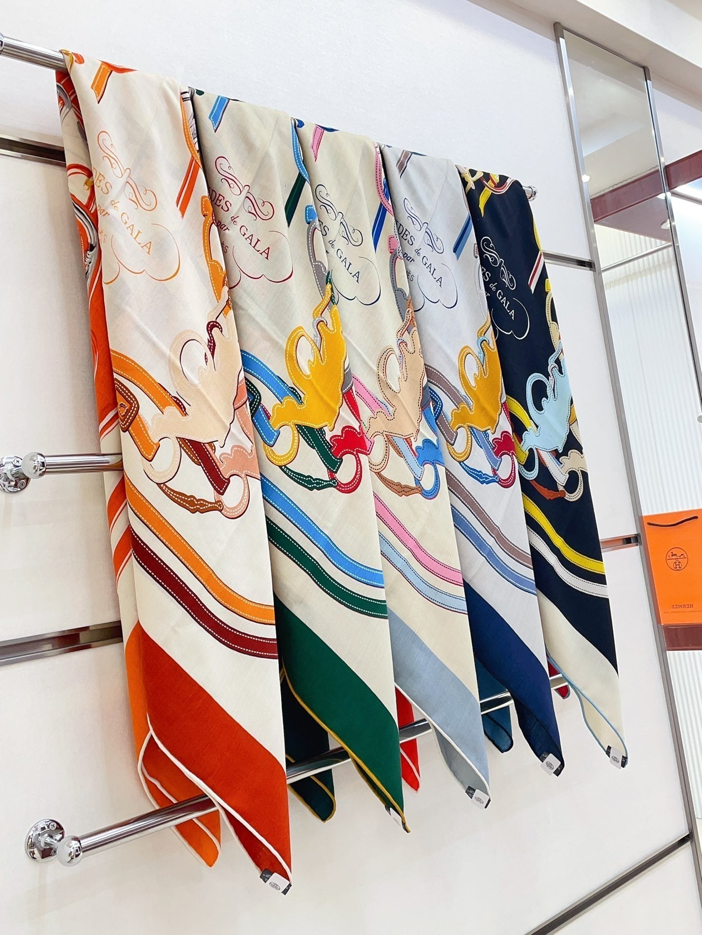 Brides De Gala Forever Scarf 140 CM In Colorful Cashmere And Silk 337142