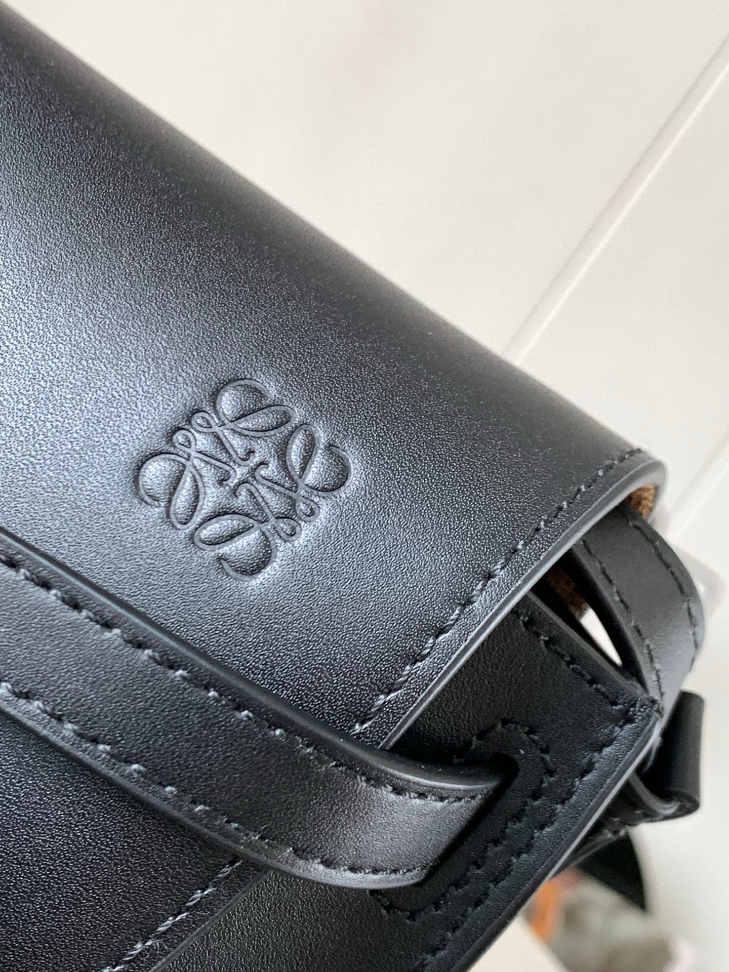 Loewe Mini Gate Dual Bag Black Calfskin