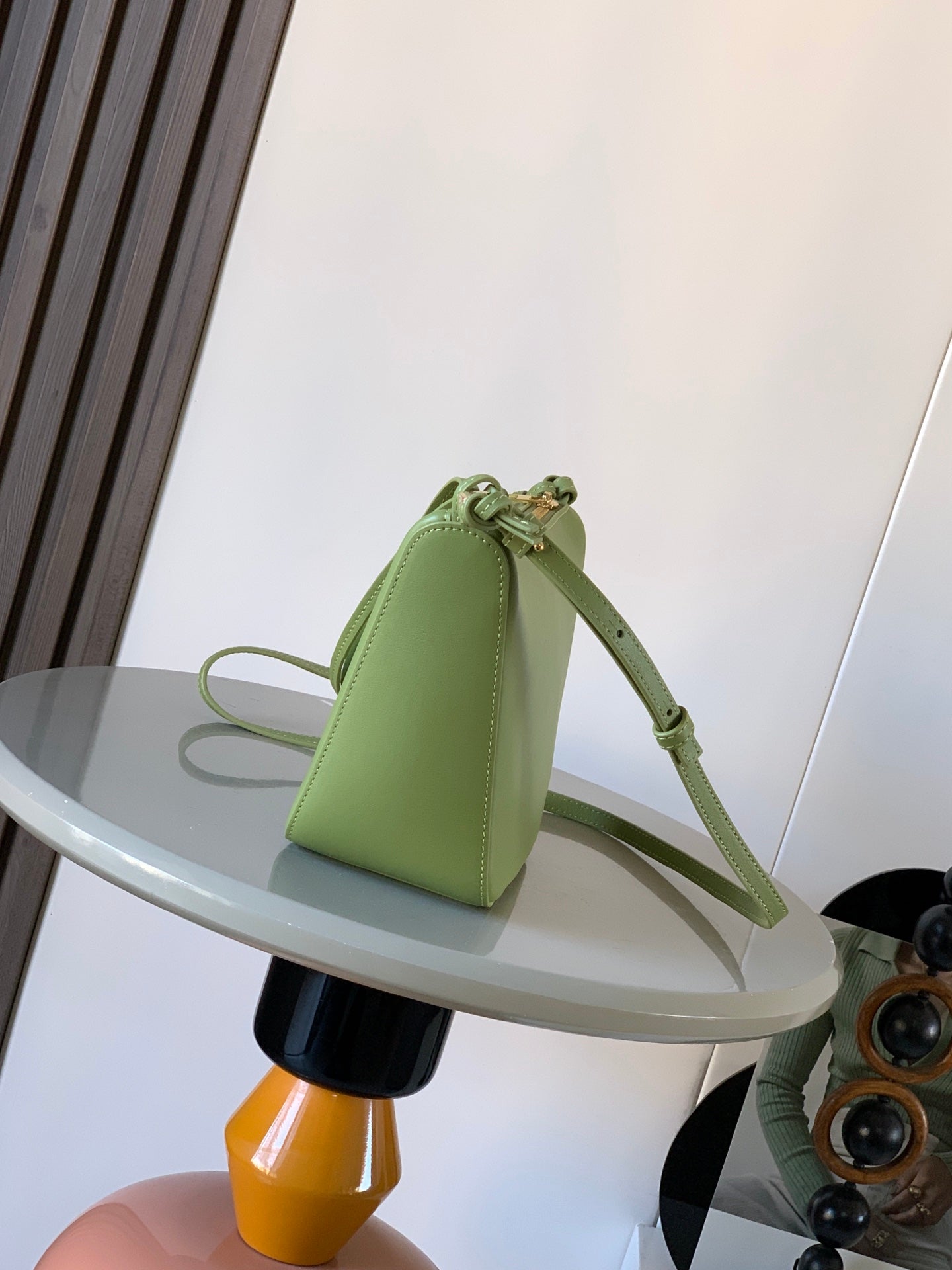 Loewe Mini Hammock Hobo Bag Olive Mist Calfskin