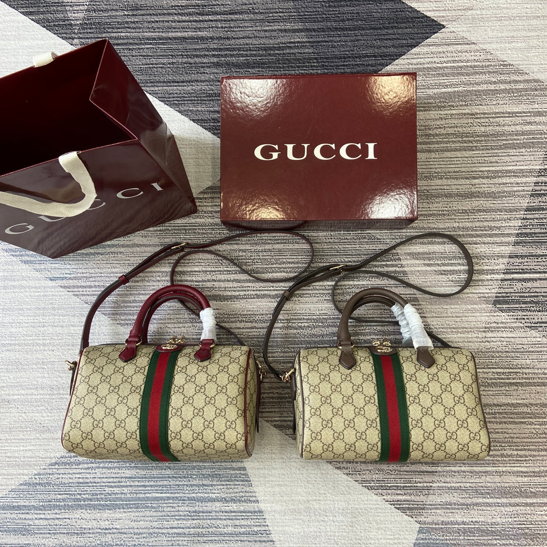 GG Ophidia Bag 25cm Canvas leather 339622