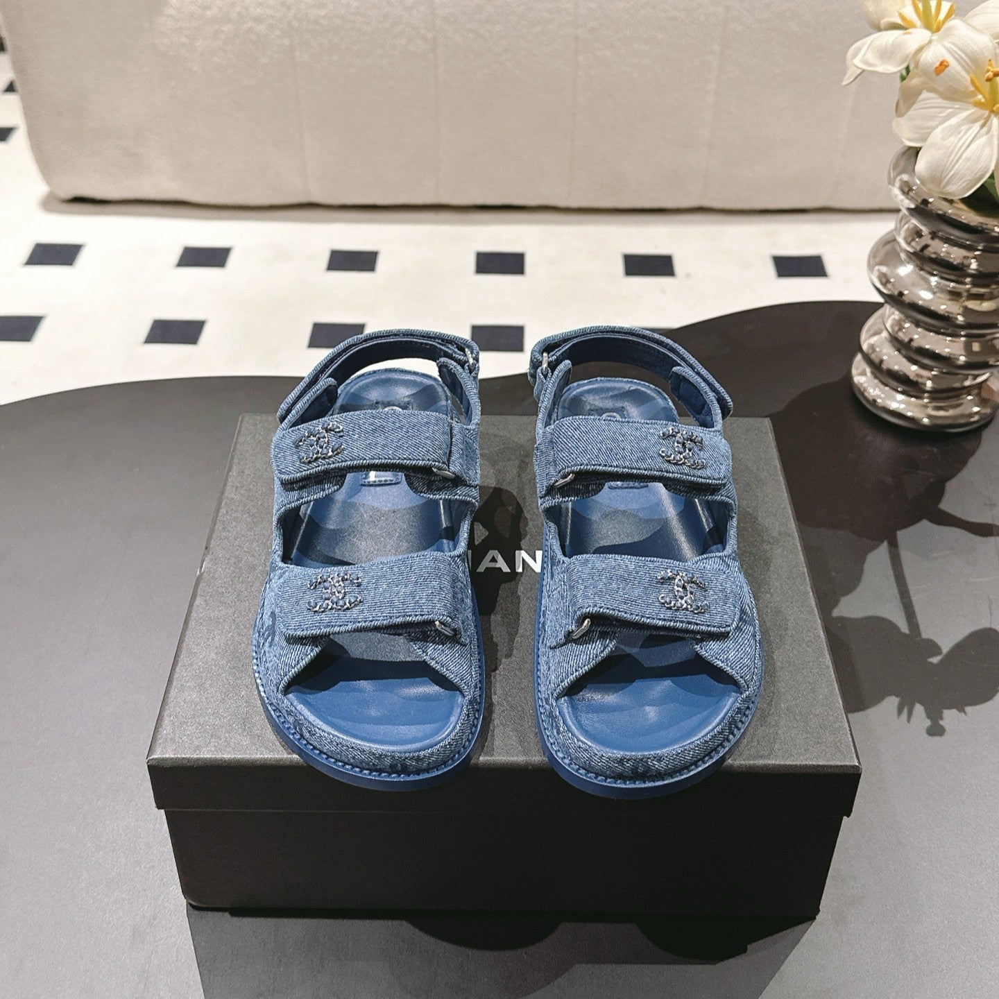 cc 25p dad sandal blue denim 237563