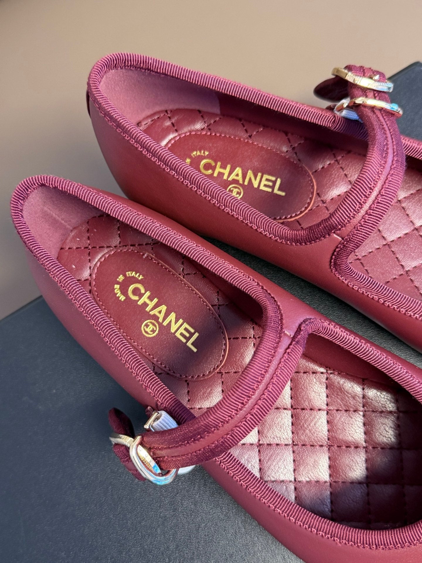 CC 26s Flat Mary Jane Red Sheepskin Sheepskin