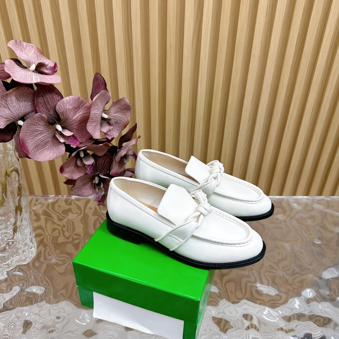 BV Astaire Loafer White Lambskin 925620