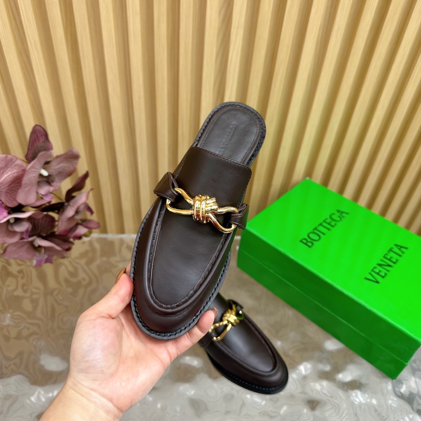 Astaire Loafer Dark Brown Lambskin Ghw 176175