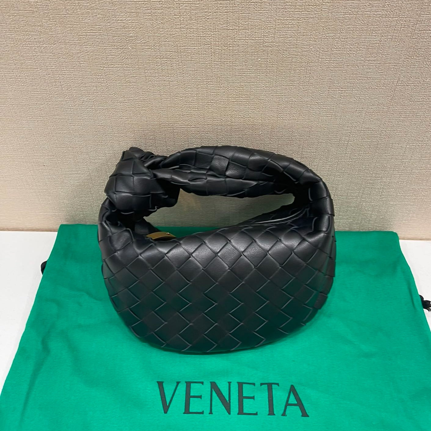 mini jodie 28 black lambskin