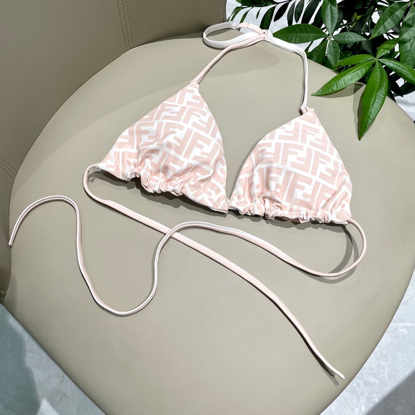 Fendi Swimsuit Pink White Technical Fabric 180516