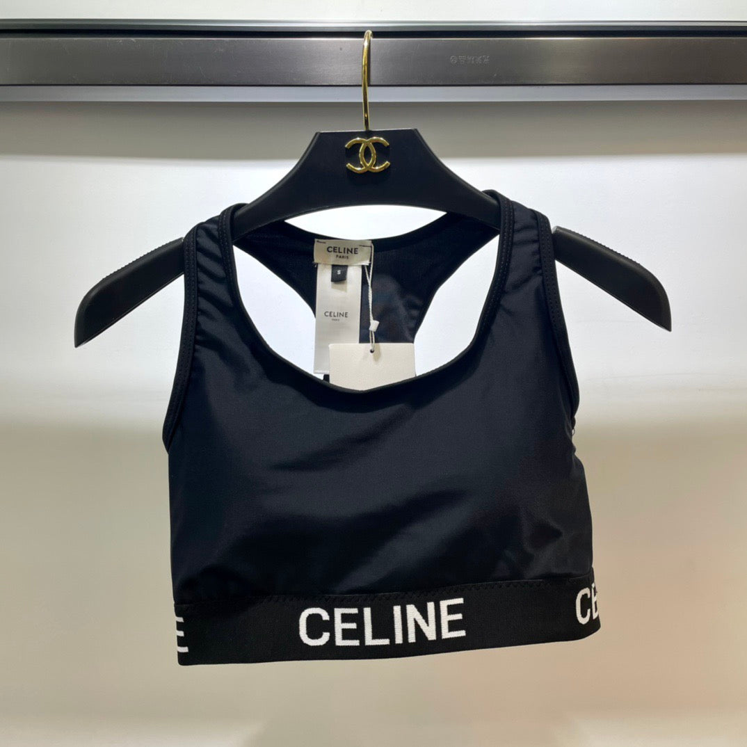 Celine Yoga Set White Black 198904