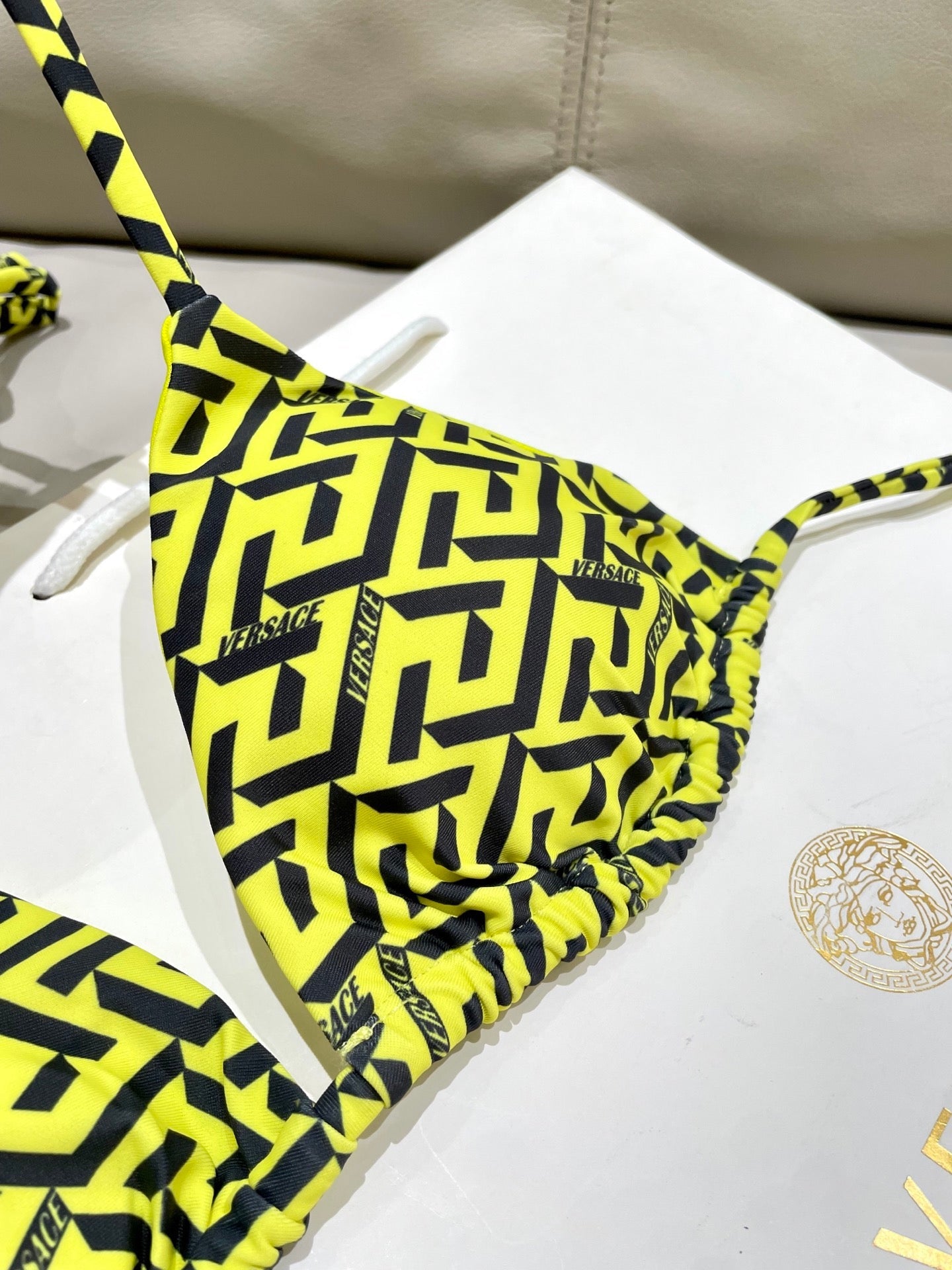 Versace Two-Piece Bikini Yellow Colorful 201827