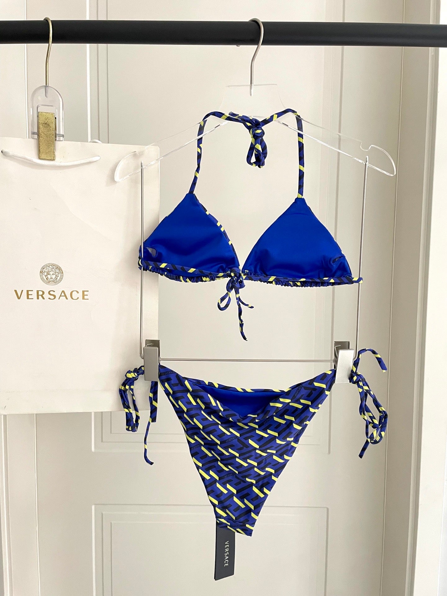 Versace Two-Piece Bikini Blue Colorful 201828