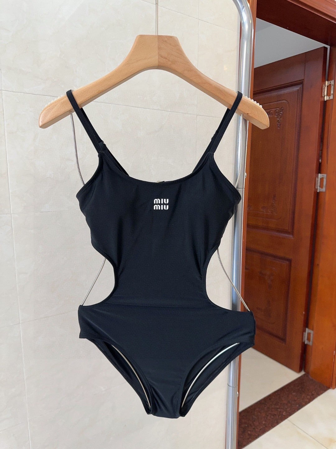 Miu Swimsuits Black Cotton 180534