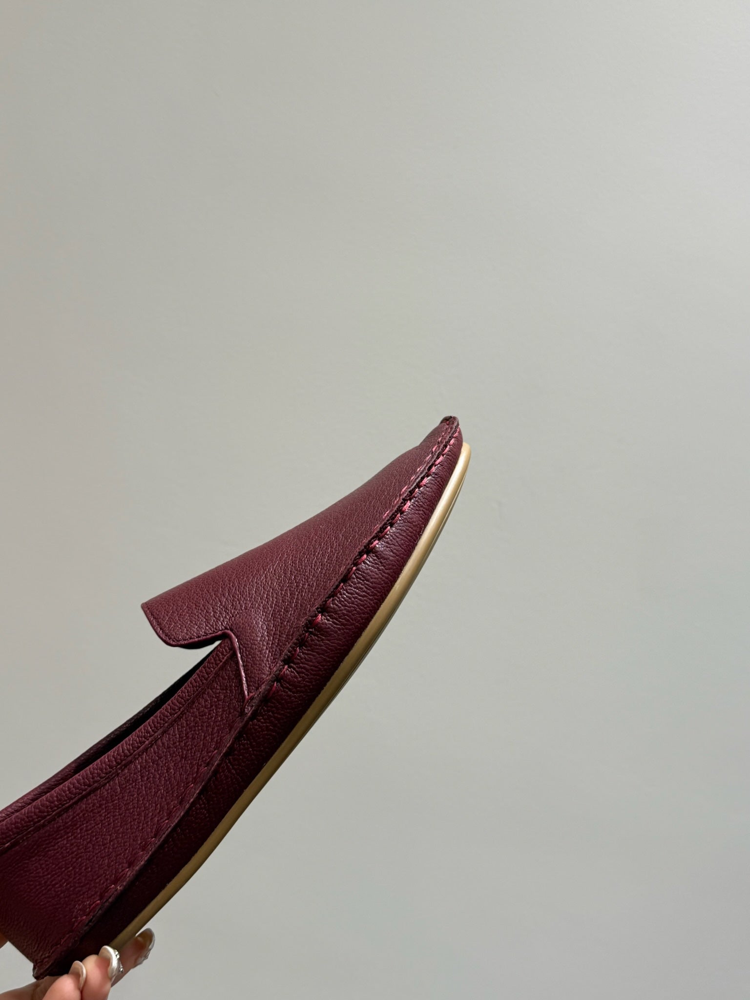 The Row Vasko Slippers Dar Red  Calfskin 337480
