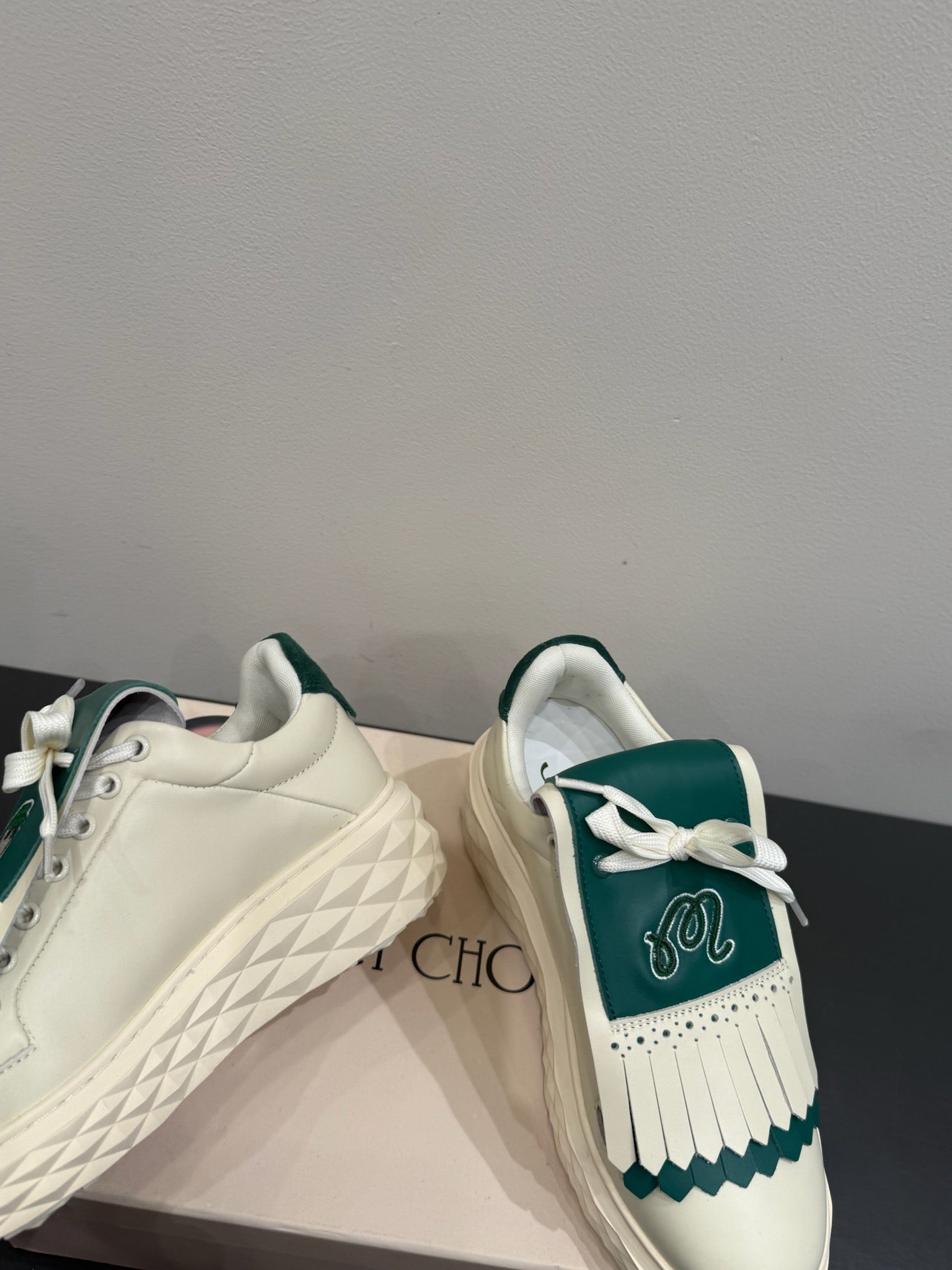 Jimmy Malbon 2.0 Diamond Sneaker Green White Cowhide 420147