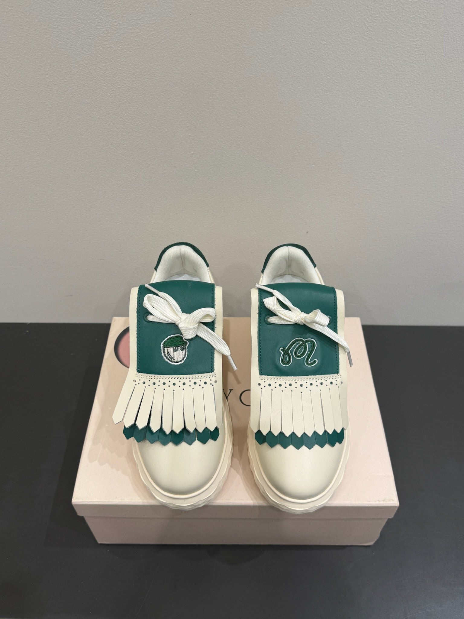 Jimmy Malbon 2.0 Diamond Sneaker Green White Cowhide 420147