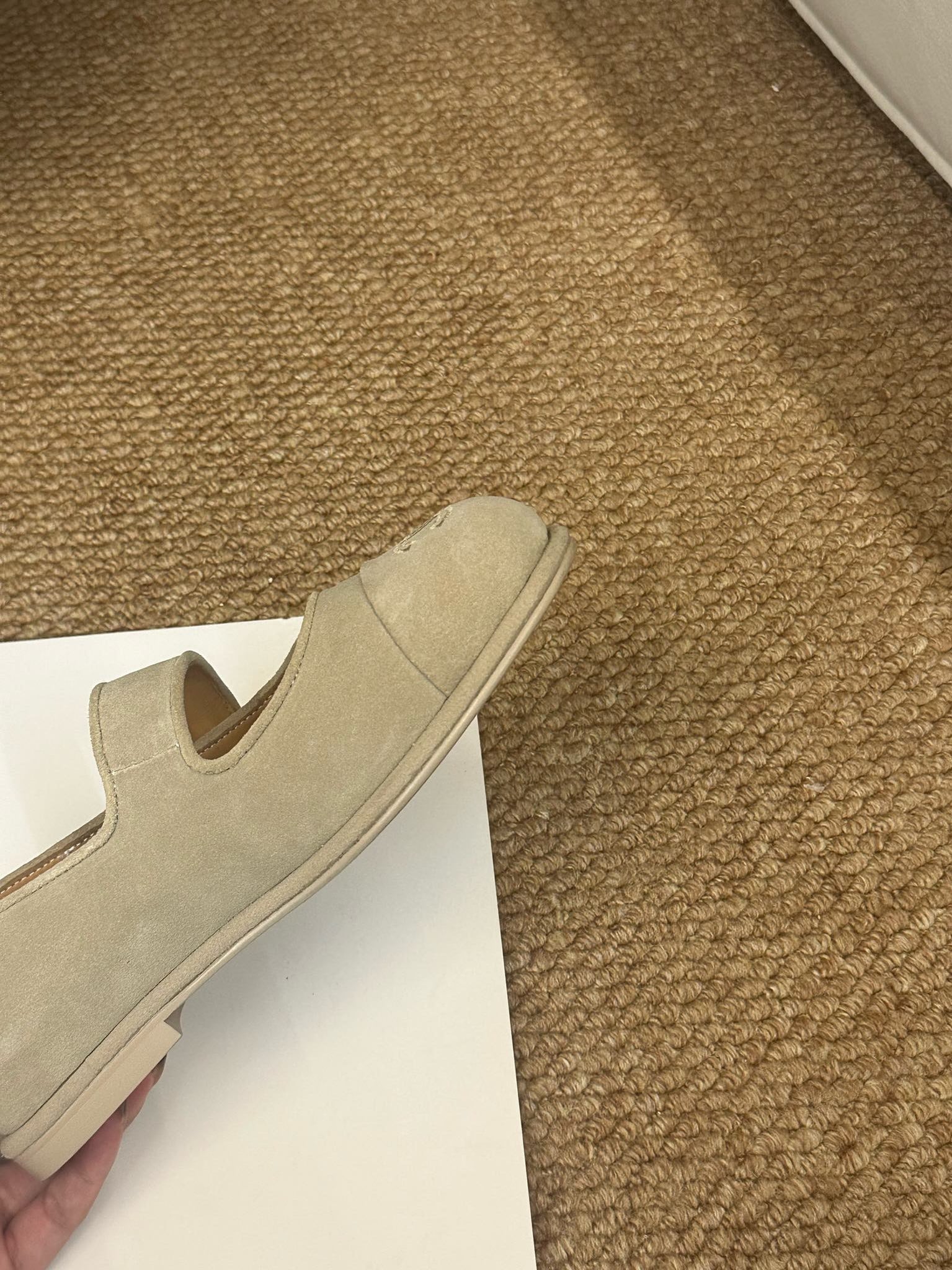 CC 26s Mary Jane Flats Beige Suede