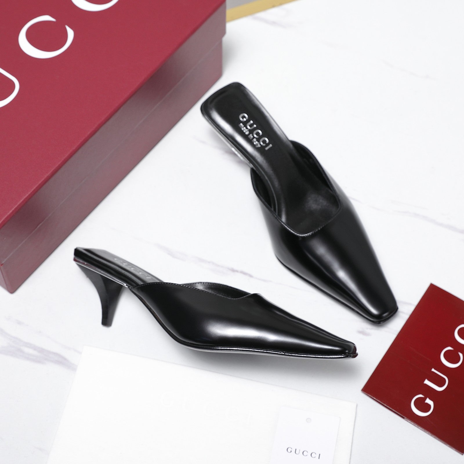 GG Cruise 2026 mule 60mm Black Sheepskin 601088