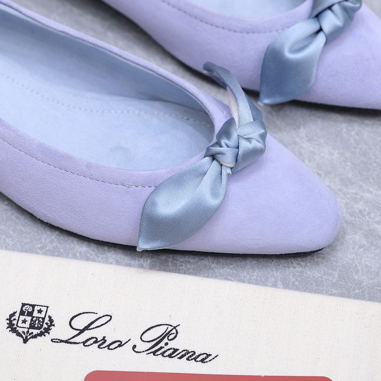 LP 26s Primula Ballet Flat Light Blue Suede 864937