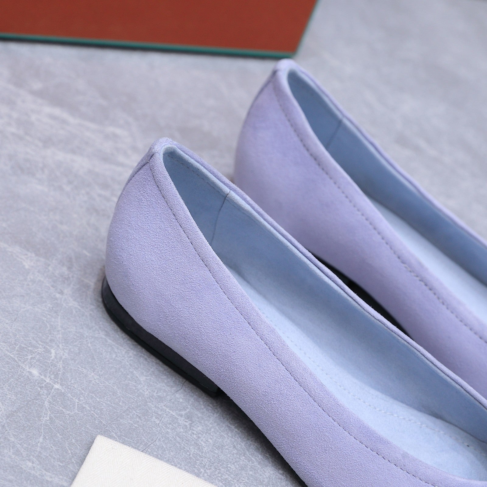 LP 26s Primula Ballet Flat Light Blue Suede 864937
