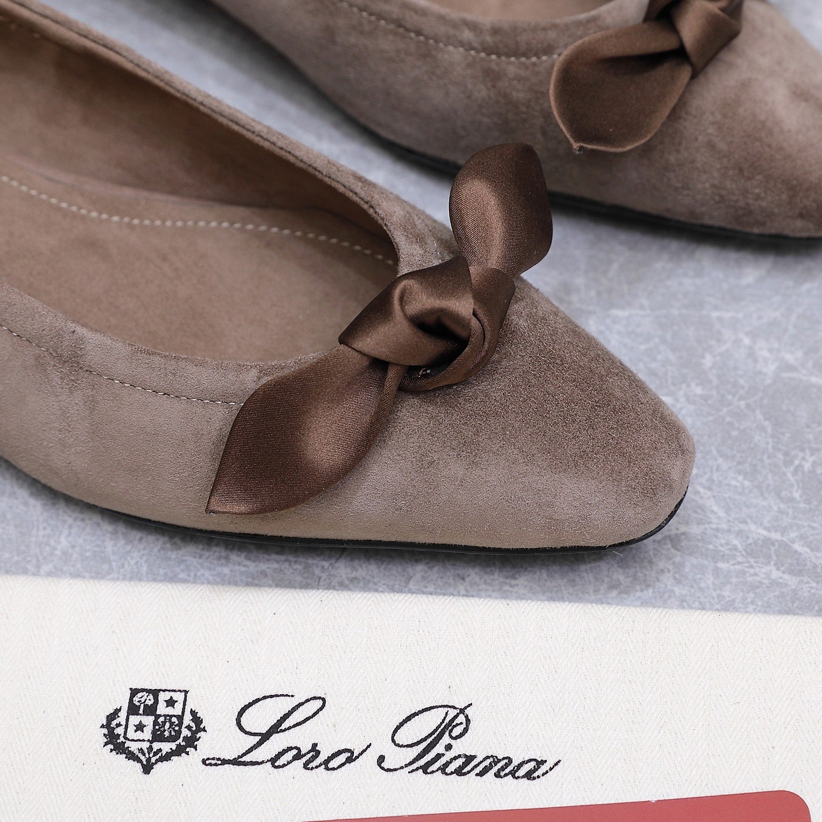 LP 26s Primula Ballet Flat Taupe Suede 864938