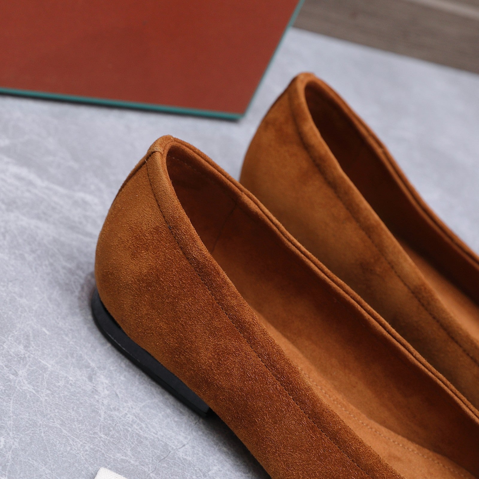LP 26s Primula Ballet Flat Tan Brown Suede 864939