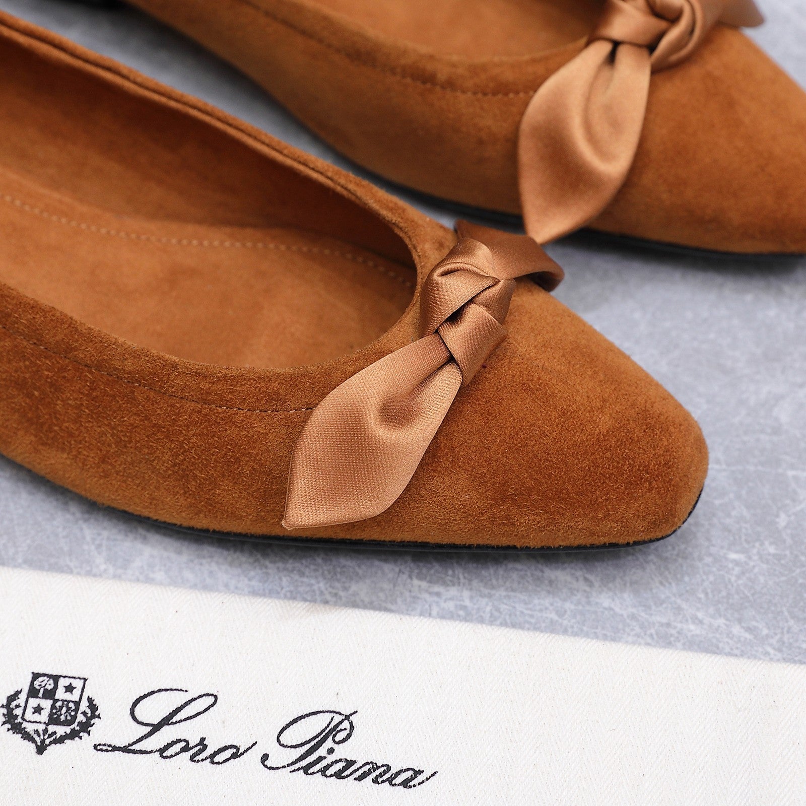 LP 26s Primula Ballet Flat Tan Brown Suede 864939