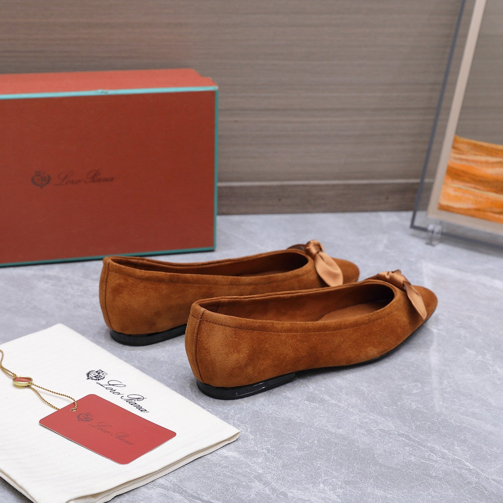 LP 26s Primula Ballet Flat Tan Brown Suede 864939