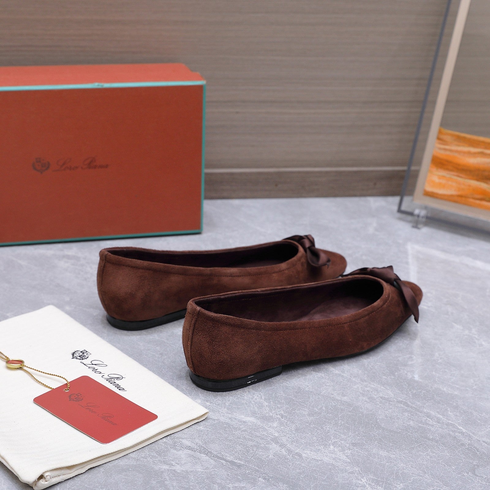 LP 26s Primula Ballet Flat Brown Suede 864940