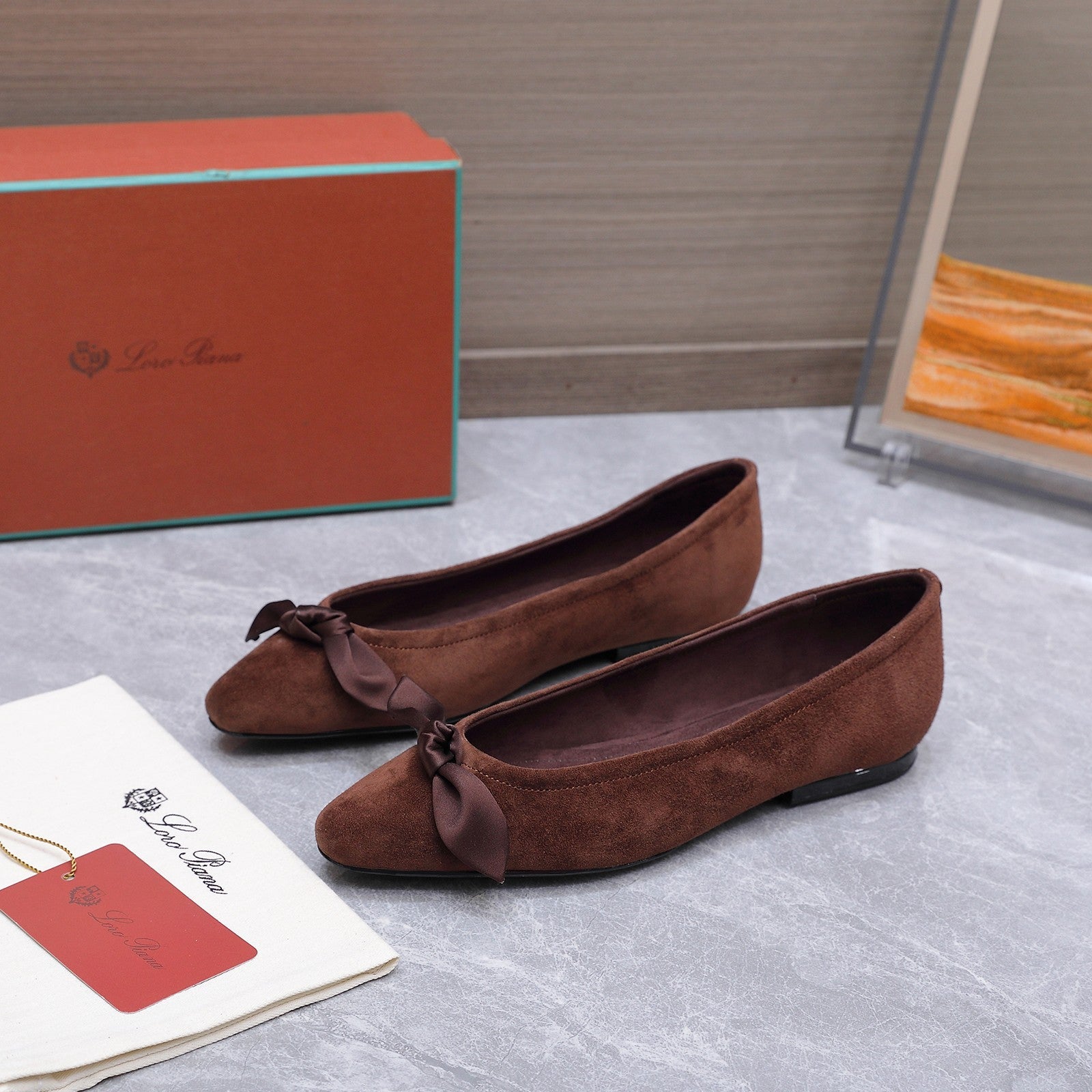 LP 26s Primula Ballet Flat Brown Suede 864940