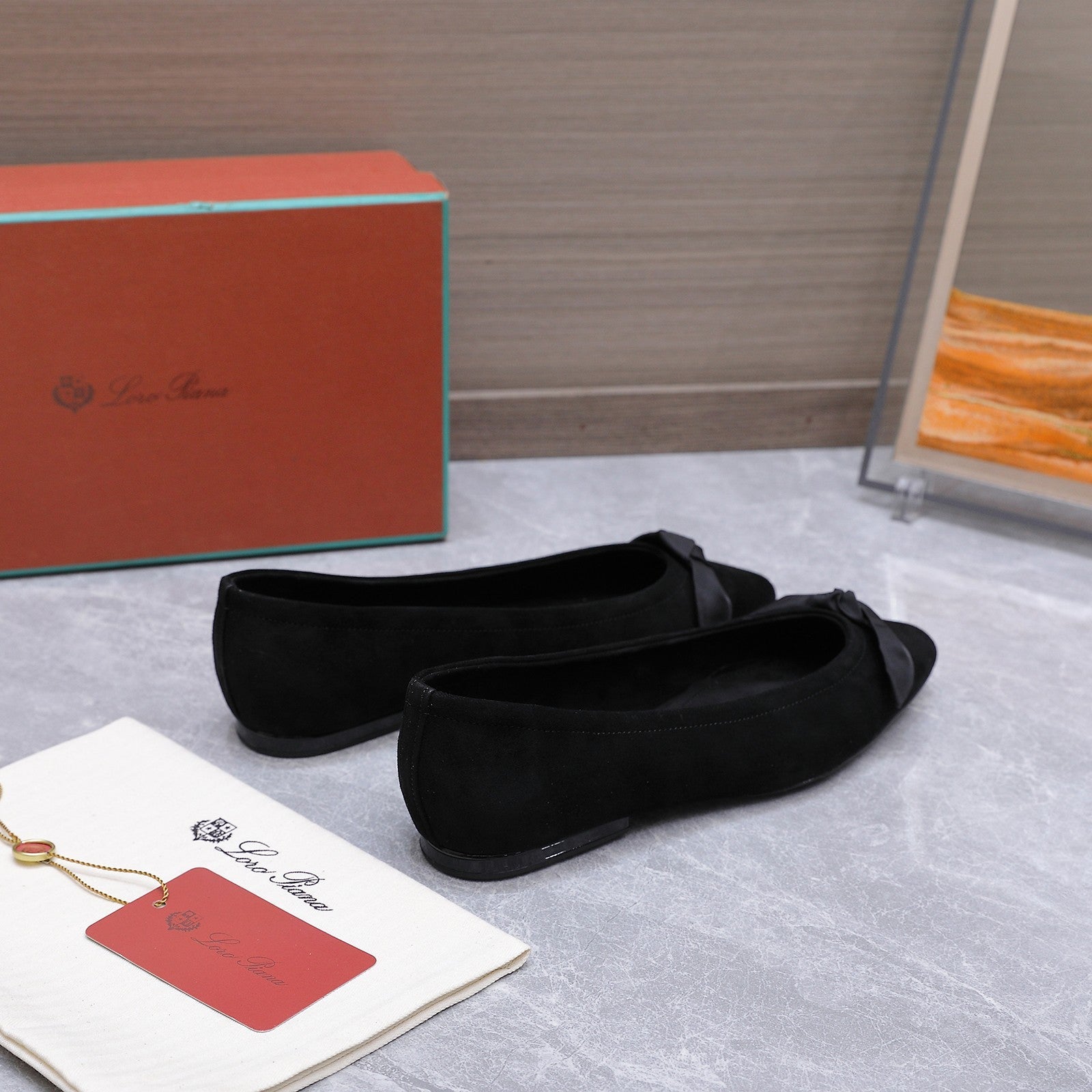 LP 26s Primula Ballet Flat Black Velvet 864941